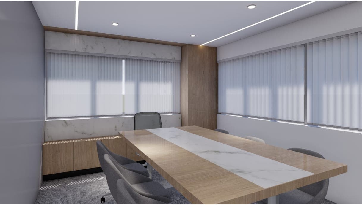 A calm, daylit corporate office for Medico Legal Request